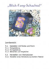 Unterrichtsvorbereitung - Blickfangschachtel 