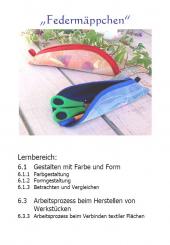 Unterrichtsvorbereitung - Bondaweb-Federmäppchen 