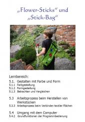 Unterrichtsvorbereitung - Flowersticks / Stick-Bag 