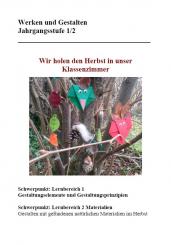 Unterrichtsvorbereitung - Herbstwerkstatt 
