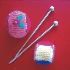 Materialset Holzstricknadeln 