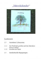 Unterrichtsvorbereitung - Jahreszeitenkalender 