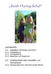 Unterrichtsvorbereitung - Keith Haring Schal 