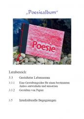 Unterrichtsvorbereitung - Poesiealbum 