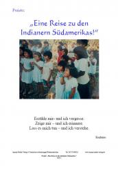 Unterrichtsvorbereitung - Projekt Indianer 