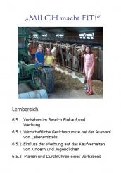 Unterrichtsvorbereitung - Milch macht fit 