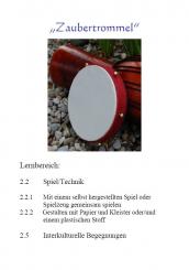 Unterrichtsvorbereitung - Zaubertrommel 