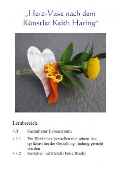 Unterrichtsvorbereitung Herzvase 