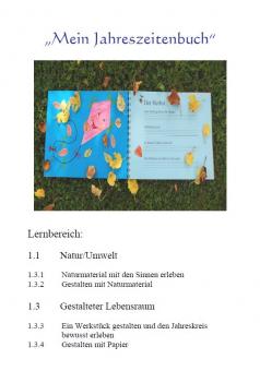 Unterrichtsvorbereitung Jahreszeitenbuch 