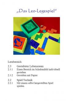 Unterrichtsvorbereitung Leo Legespiel 