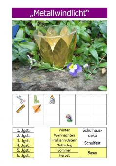 Kurzanleitung Metallwindlicht 