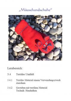 Unterrichtsvorbereitung - Mäusehandschuh 