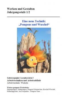 Unterrichtsvorbereitung - Pompons/Wuschel LehrplanPLUS als Gratisdownload 