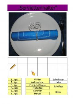 Kurzanleitung Serviettenhalter 